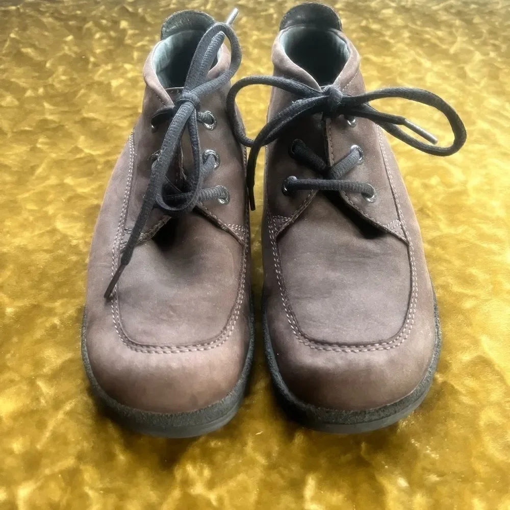 ECCO Men's Brown Leather Lace Up Chukka Boots Shoes Size 6-6.5 (40)